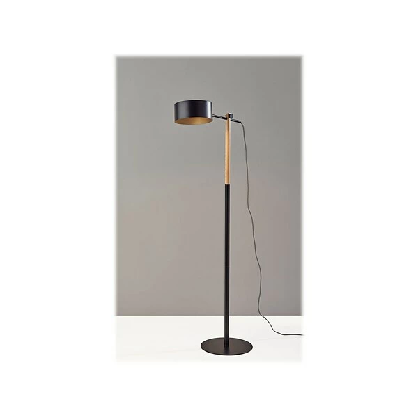 Floor Lamps Adesso Dylan 55" Metal/Wood Floor Lamp With Cylindrical Shade (6074-01) 3 Floor Lamps Adesso Dylan 55" Metal/Wood Floor Lamp With Cylindrical Shade (6074-01)