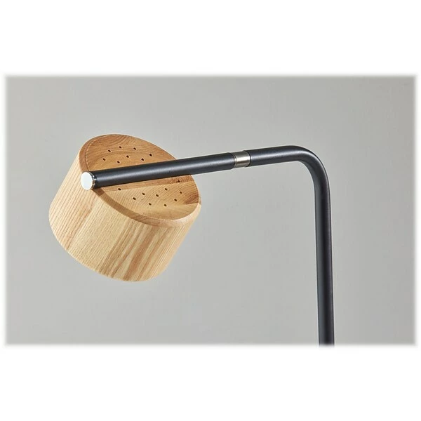 Desk Lamps Adesso Roman LED Desk Lamp, 17", Matte Black/Natural Wood (6106-01) 5 Desk Lamps Adesso Roman LED Desk Lamp, 17", Matte Black/Natural Wood (6106-01) - Image 4