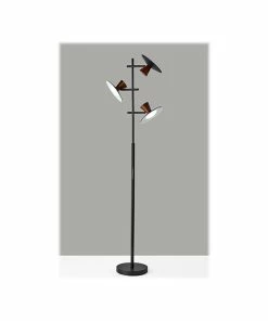 Floor Lamps Adesso Elmore 67" Metal/Wood Floor Lamp With Round Shade (5182-01) -ADESSO-shop 3050DB63 A626 4F12 93AEA204E1146E7E s7