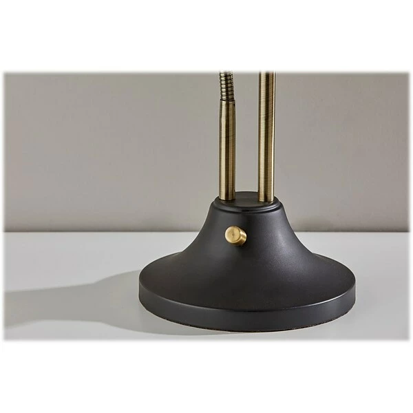 Desk Lamps Adesso Ascot Incandescent Desk Lamp, 22.5", Black/Antique Brass (3371-01) 7 Desk Lamps Adesso Ascot Incandescent Desk Lamp, 22.5", Black/Antique Brass (3371-01) - Image 5