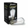 LED Lightbulbs Bulbrite Curved LED Filament 4 Watt Dimmable Nostalgic Hairpin Filament ST18 Light Bulbs, 2/Pack (861404)