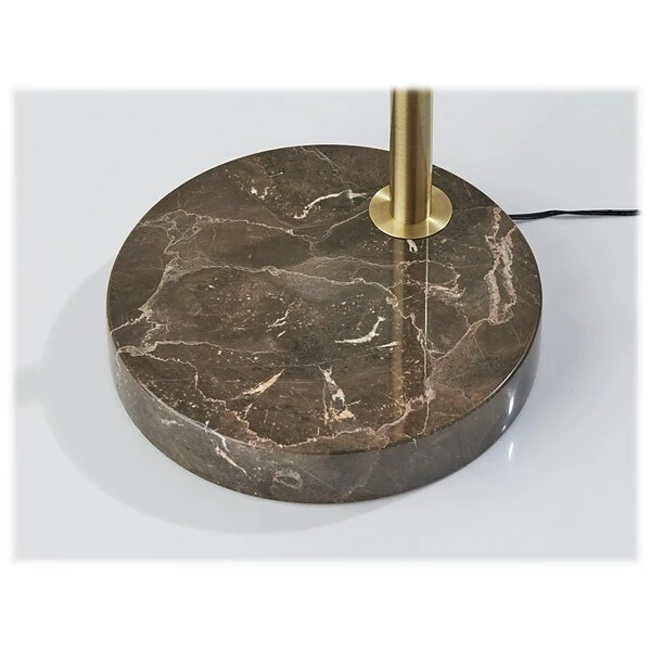 Floor Lamps Adesso Bolton 57.75" Antique Brass Floor Lamp With Dome Shade (4307-21) 9 Floor Lamps Adesso Bolton 57.75" Antique Brass Floor Lamp With Dome Shade (4307-21) - Image 7