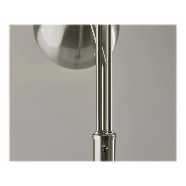 Floor Lamps Adesso Emerson 68" Brushed Steel Floor Lamp With Globe Shades (5139-22) 6 Floor Lamps Adesso Emerson 68" Brushed Steel Floor Lamp With Globe Shades (5139-22) - Image 4