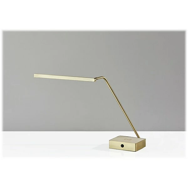 Desk Lamps Adesso Sawyer LED Desk Lamp, 24.5", Antique Brass/Cream (3039-21) 4 Desk Lamps Adesso Sawyer LED Desk Lamp, 24.5", Antique Brass/Cream (3039-21) - Image 2