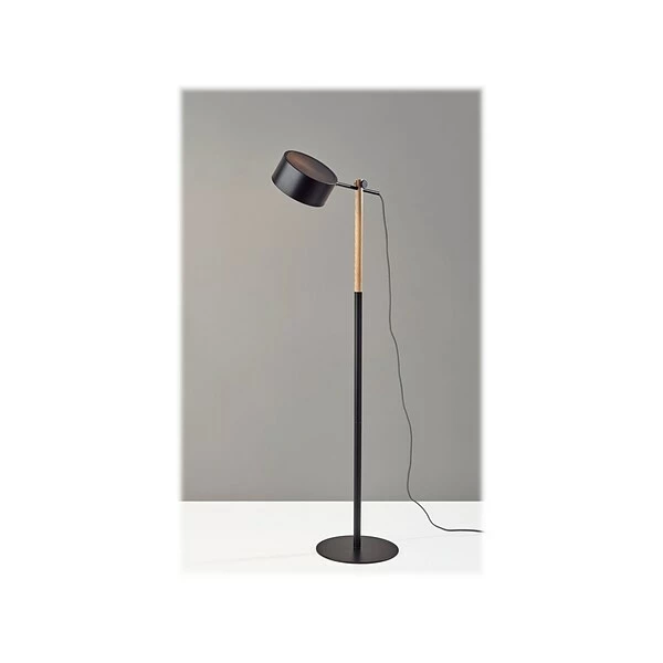 Floor Lamps Adesso Dylan 55" Metal/Wood Floor Lamp With Cylindrical Shade (6074-01) 4 Floor Lamps Adesso Dylan 55" Metal/Wood Floor Lamp With Cylindrical Shade (6074-01) - Image 2