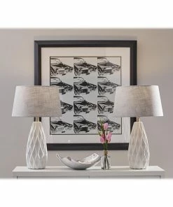 Table Lamps Simplee Adesso Joan Table Lamp, Glossy White, 2/Set (SL1149-02)