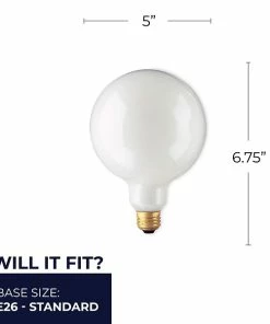 LED Lightbulbs Bulbrite Incandescent G40 Medium Screw Base (E26) Light Bulb, 60 Watt, White, 12/Pack(861046) -ADESSO-shop 8006F976 1B78 4B99 BFAC9BB8FB7D651F s7
