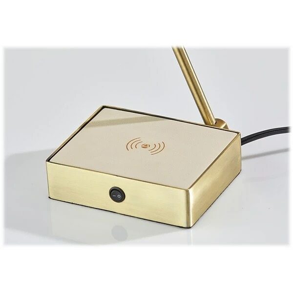 Desk Lamps Adesso Sawyer LED Desk Lamp, 24.5", Antique Brass/Cream (3039-21) 7 Desk Lamps Adesso Sawyer LED Desk Lamp, 24.5", Antique Brass/Cream (3039-21) - Image 5