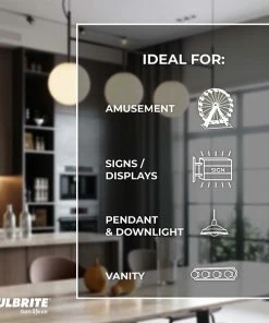 LED Lightbulbs Bulbrite Incandescent G40 Medium Screw Base (E26) Light Bulb, 60 Watt, White, 12/Pack(861046) -ADESSO-shop 9517E1F4 867A 480F 8640CD971D9FCC96 s7