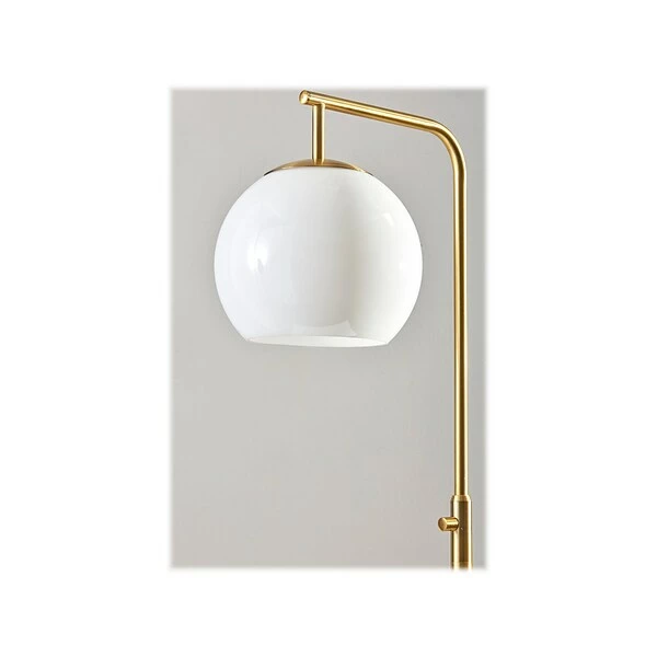 Floor Lamps Simplee Adesso Globe 60" Antique Brass Floor Lamp With Globe Shade (AF47013-21) 4 Floor Lamps Simplee Adesso Globe 60" Antique Brass Floor Lamp With Globe Shade (AF47013-21) - Image 2