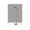 Floor Lamps Adesso Bryn 58" Wood/Antique Brass Floor Lamp With Cone Shade (3761-12)