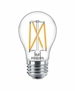 Light Bulbs Philips 3.8-Watt Warm Glow LED Decorative Bulb, 10/Carton (549386)