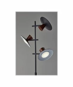 Floor Lamps Adesso Elmore 67" Metal/Wood Floor Lamp With Round Shade (5182-01) -ADESSO-shop FB6422A2 5C8A 4007 B5309C79A6132DFD s7