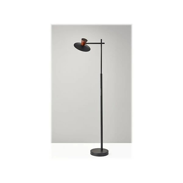 Floor Lamps Adesso Elmore 56" Metal/Wood Floor Lamp With Round Shade (5181-01) 4 Floor Lamps Adesso Elmore 56" Metal/Wood Floor Lamp With Round Shade (5181-01) - Image 2