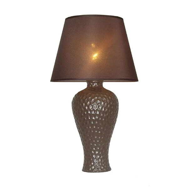 Table Lamps Simple Designs Texturized Curvy Ceramic Table Lamp, Brown Finish 3 Table Lamps Simple Designs Texturized Curvy Ceramic Table Lamp, Brown Finish