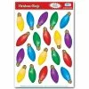 Winter Holiday Party Supplies Beistle 12" X 17" Christmas Light Bulb Clings; 140/Pack