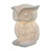 Table Lamps All The Rages Simple Designs LT3027-WHT Porcelain Owl Table Lamp, White -ADESSO-shop m001313801 s7