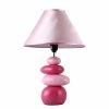 Table Lamps All The Rages Simple Designs LT3051-PNK Ceramic Stone Table Lamp, Pink -ADESSO-shop m001313806 s7