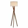 Adesso Home Floor Lamps Adesso® Brooklyn 63"H Floor Lamp, Walnut With White Fabric Shade (3227-15) -ADESSO-shop m002027929 s7