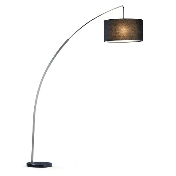 Floor Lamps Adesso 5271-22 Riv Incandescent Floor Lamp, Satin Steel 3 Floor Lamps Adesso 5271-22 Riv Incandescent Floor Lamp, Satin Steel