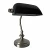 Desk Lamps All The Rages Simple Designs LT3057-BLK Bankers Lamp, Black