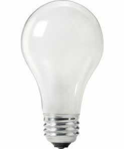 Standard Lightbulb Philips Incandescent Frosted A21 Lamp, Silicone Coated Rough Service, 100 Watts, 60PK