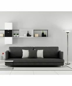 Adesso Home Floor Lamps Adesso® Metropolis 71.5"H Black Nickel 300W Torchiere With Frosted Glass Bowl Shade (5120-01) -ADESSO-shop m007084448 s7