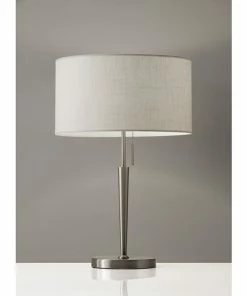 Adesso Home Table Lamps Adesso® Hayworth Incandescant Table Lamp, Brushed Steel (3456-22)