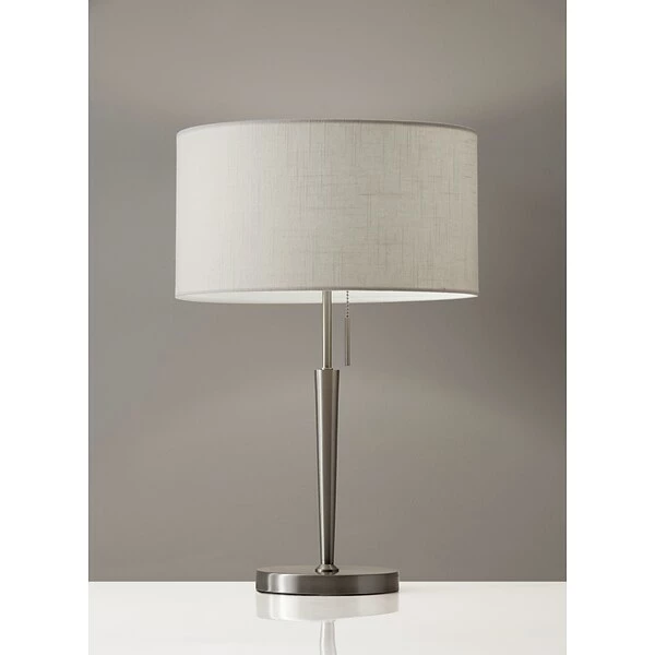 Adesso Home Table Lamps Adesso® Hayworth Incandescant Table Lamp, Brushed Steel (3456-22) 3 Adesso Home Table Lamps Adesso® Hayworth Incandescant Table Lamp, Brushed Steel (3456-22)