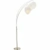 Adesso Home Floor Lamps Adesso® Belle 82"H Arc Lamp, Satin Steel With White Beehive Shades (4108-22) -ADESSO-shop s0611632 s7