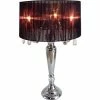 Table Lamps Elegant Designs Trendy Sheer Black Shade Table Lamp With Hanging Crystals, Chrome Finish 1 Table Lamps Elegant Designs Trendy Sheer Black Shade Table Lamp With Hanging Crystals, Chrome Finish -ADESSO-shop s0853081 s7