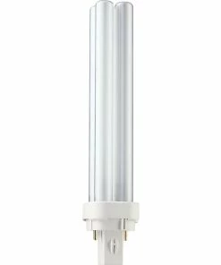 Fluorescent Bulb Philips Compact Fluorescent PL-C Lamp, 26 Watts, 2-Pin, Cool White, 10PK
