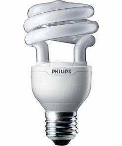 Fluorescent Bulb Philips Compact Fluorescent Twister Light Bulb, 13 Watts, Cool White, 6PK