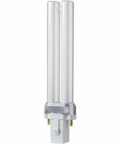 Fluorescent Bulb Philips Compact Fluorescent PL-S Lamp, 7 Watts, 2-Pin, Warm White, 10PK