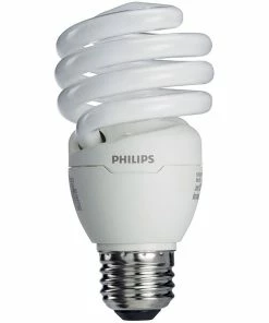 Fluorescent Bulb Philips Compact Fluorescent Twister Light Bulb, 23 Watts, Warm White, 6/Carton (414011)