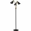 Adesso Home Floor Lamps Adesso® Nadine 66"H Matte Black And Antique Brass 3-Arm Floor Lamp With Matte Black Cone Shades (3249-01) 1 Adesso Home Floor Lamps Adesso® Nadine 66"H Matte Black And Antique Brass 3-Arm Floor Lamp With Matte Black Cone Shades (3249-01) -ADESSO-shop s1119763 s7