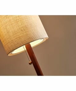 Adesso Home Floor Lamps Adesso® Hamptons 65"H Floor Lamp, Walnut With Beige Fabric Shade (3338-15) -ADESSO-shop sp100028226 s7