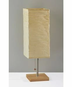 Adesso Home Table Lamps Adesso® Dune Incandescent 25"H Table Lamp, Natural/Brushed Steel (8021-12)