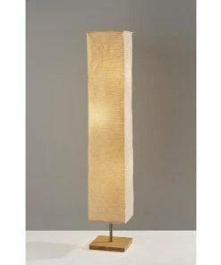 Adesso Home Floor Lamps Adesso® Dune 58"H Floorchiere, Brushed Steel With Natural Paper Shade (8022-12) -ADESSO-shop sp100028237 s7