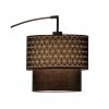 Adesso Home Floor Lamps Adesso® Gala 71"H Adjustable Arc Floor Lamp, Matte Black With Black Fabric Shade (3029-01)