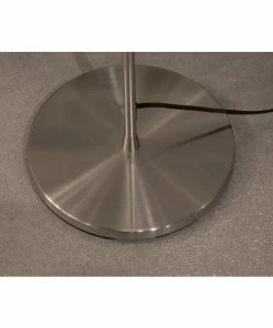 Adesso Home Floor Lamps Adesso® Harper 300W Torchiere Floor Lamp, Brushed Steel With White Linen Shade (5169-02)