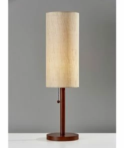 Adesso Home Table Lamps Adesso® Hamptons Incandescent 31"H Table Lamp, Walnut/Beige Linen (3337-15)