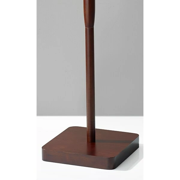 Adesso Home Floor Lamps Adesso® Ellis 58.5"H Floor Lamp, Walnut With Dark Grey Fabric Shade (4093-15) 3 Adesso Home Floor Lamps Adesso® Ellis 58.5"H Floor Lamp, Walnut With Dark Grey Fabric Shade (4093-15)