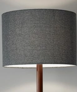 Adesso Home Floor Lamps Adesso® Ellis 58.5"H Floor Lamp, Walnut With Dark Grey Fabric Shade (4093-15) 6 Adesso Home Floor Lamps Adesso® Ellis 58.5"H Floor Lamp, Walnut With Dark Grey Fabric Shade (4093-15) -ADESSO-shop sp100028406 s7