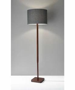 Adesso Home Floor Lamps Adesso® Ellis 58.5"H Floor Lamp, Walnut With Dark Grey Fabric Shade (4093-15) 7 Adesso Home Floor Lamps Adesso® Ellis 58.5"H Floor Lamp, Walnut With Dark Grey Fabric Shade (4093-15) -ADESSO-shop sp100028407 s7