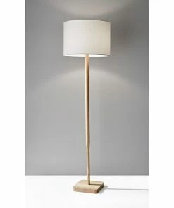 Adesso Home Floor Lamps Adesso® Ellis 58.5"H Floor Lamp, Natural With White Fabric Shade (4093-12) 5 Adesso Home Floor Lamps Adesso® Ellis 58.5"H Floor Lamp, Natural With White Fabric Shade (4093-12) -ADESSO-shop sp100028409 s7