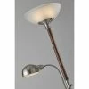 Adesso Home Floor Lamps Adesso® Lexington 71"H Walnut And Brushed Steel Floor And Reading Lamp Combo (4052-15) 2 Adesso Home Floor Lamps Adesso® Lexington 71"H Walnut And Brushed Steel Floor And Reading Lamp Combo (4052-15) -ADESSO-shop sp100562942 s7