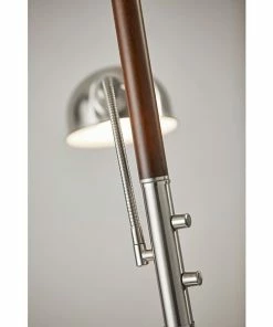 Adesso Home Floor Lamps Adesso® Lexington 71"H Walnut And Brushed Steel Floor And Reading Lamp Combo (4052-15) 10 Adesso Home Floor Lamps Adesso® Lexington 71"H Walnut And Brushed Steel Floor And Reading Lamp Combo (4052-15) -ADESSO-shop sp100562943 s7