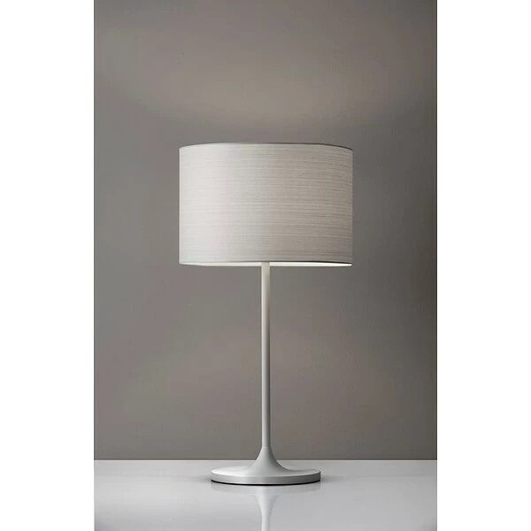 Adesso Home Table Lamps Adesso® Oslo Incandescant Table Lamp, White (6236-02) 6 Adesso Home Table Lamps Adesso® Oslo Incandescant Table Lamp, White (6236-02) - Image 4