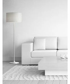 Adesso Home Floor Lamps Adesso® Oslo 60"H White Floor Lamp With White Japanese Paper Drum Shade (6237-02) 8 Adesso Home Floor Lamps Adesso® Oslo 60"H White Floor Lamp With White Japanese Paper Drum Shade (6237-02) -ADESSO-shop sp100563068 s7